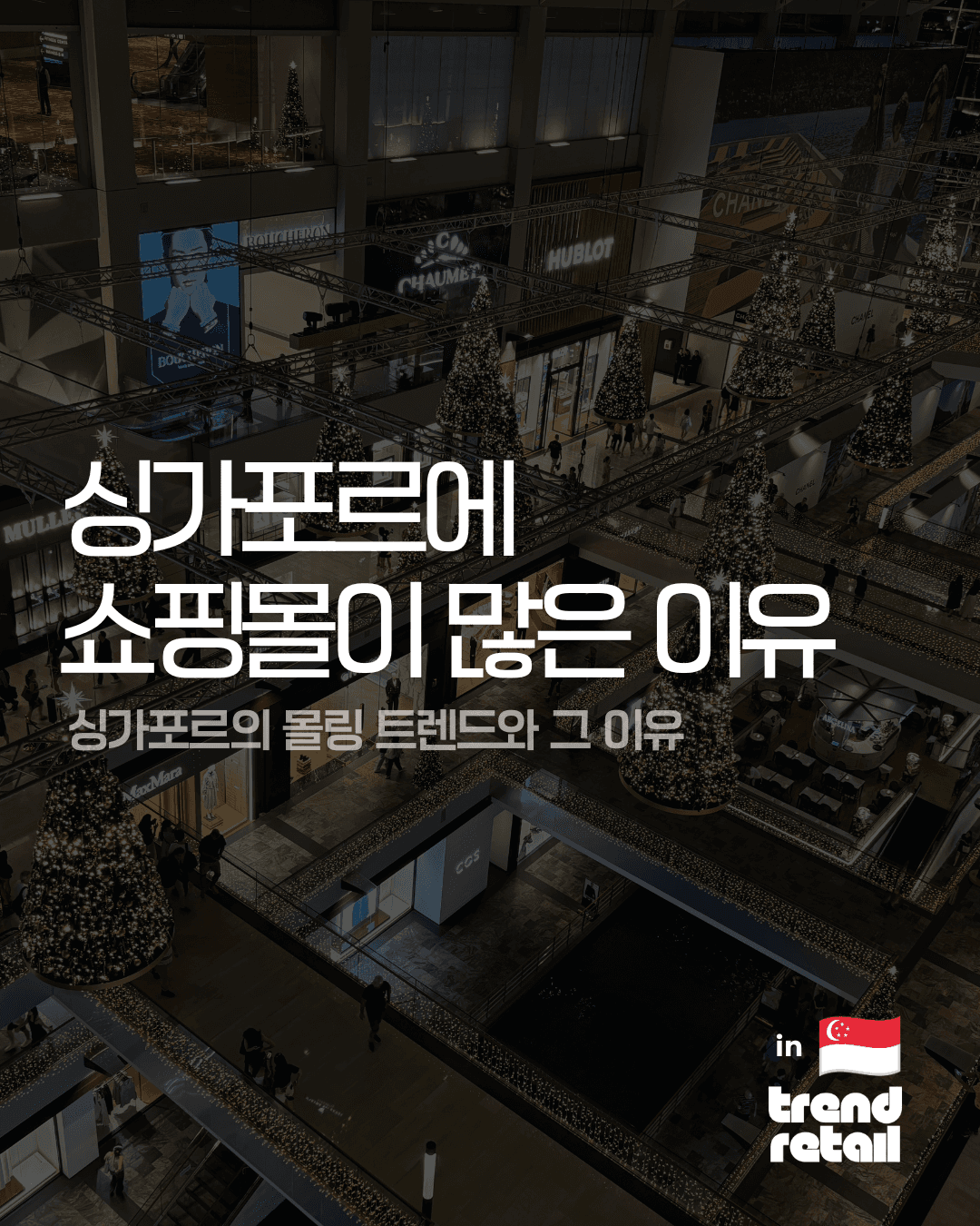 싱가포르의 몰링 트렌드와 쇼핑몰이 많은 이유
